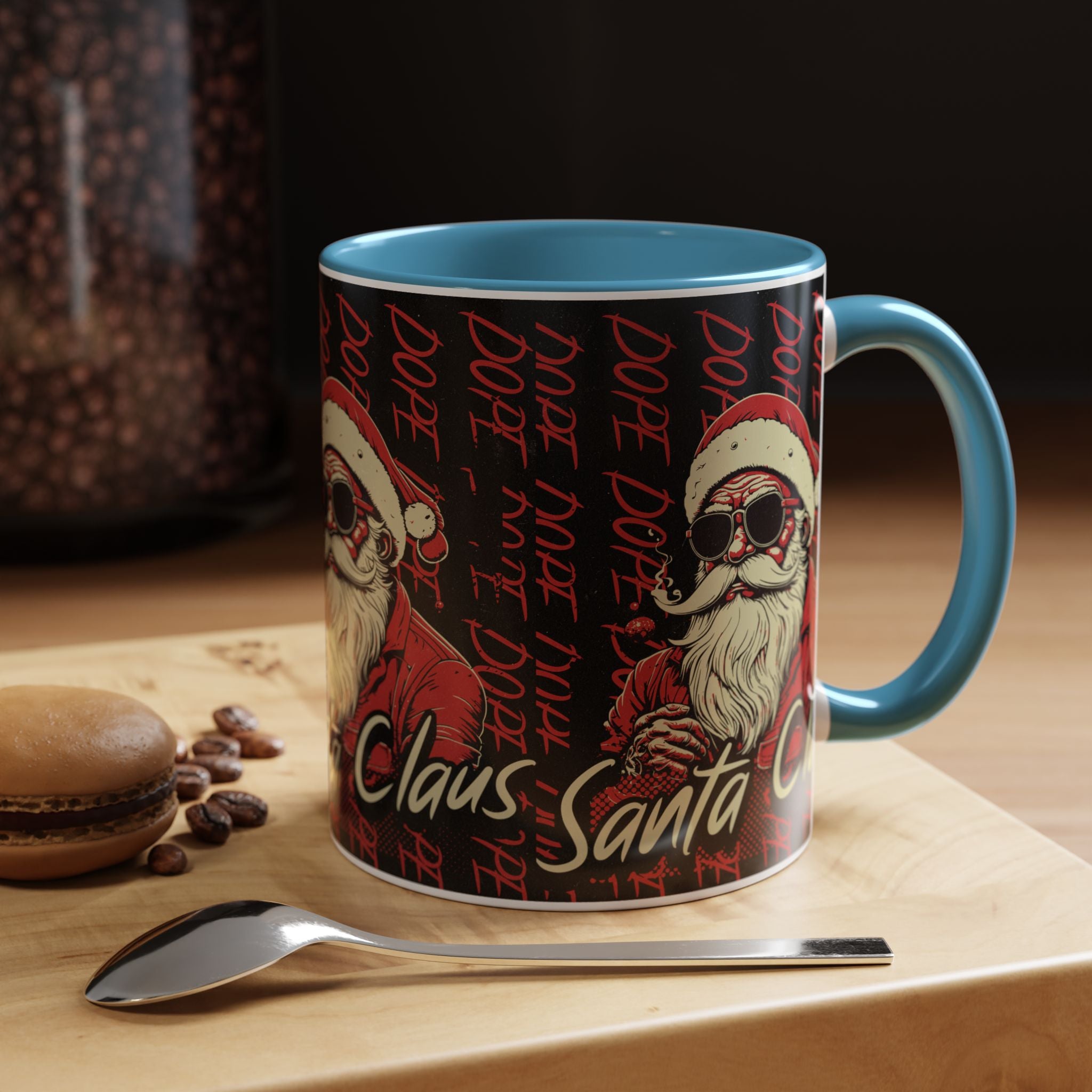 Santa Claus Dope Coffee Mug — Retro Cool Santa Accent Mug (11/15oz)
