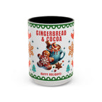 Gingerbread & Cocoa Holiday Coffee Mug — Festive Winter Hot Cocoa Design (11/15oz)