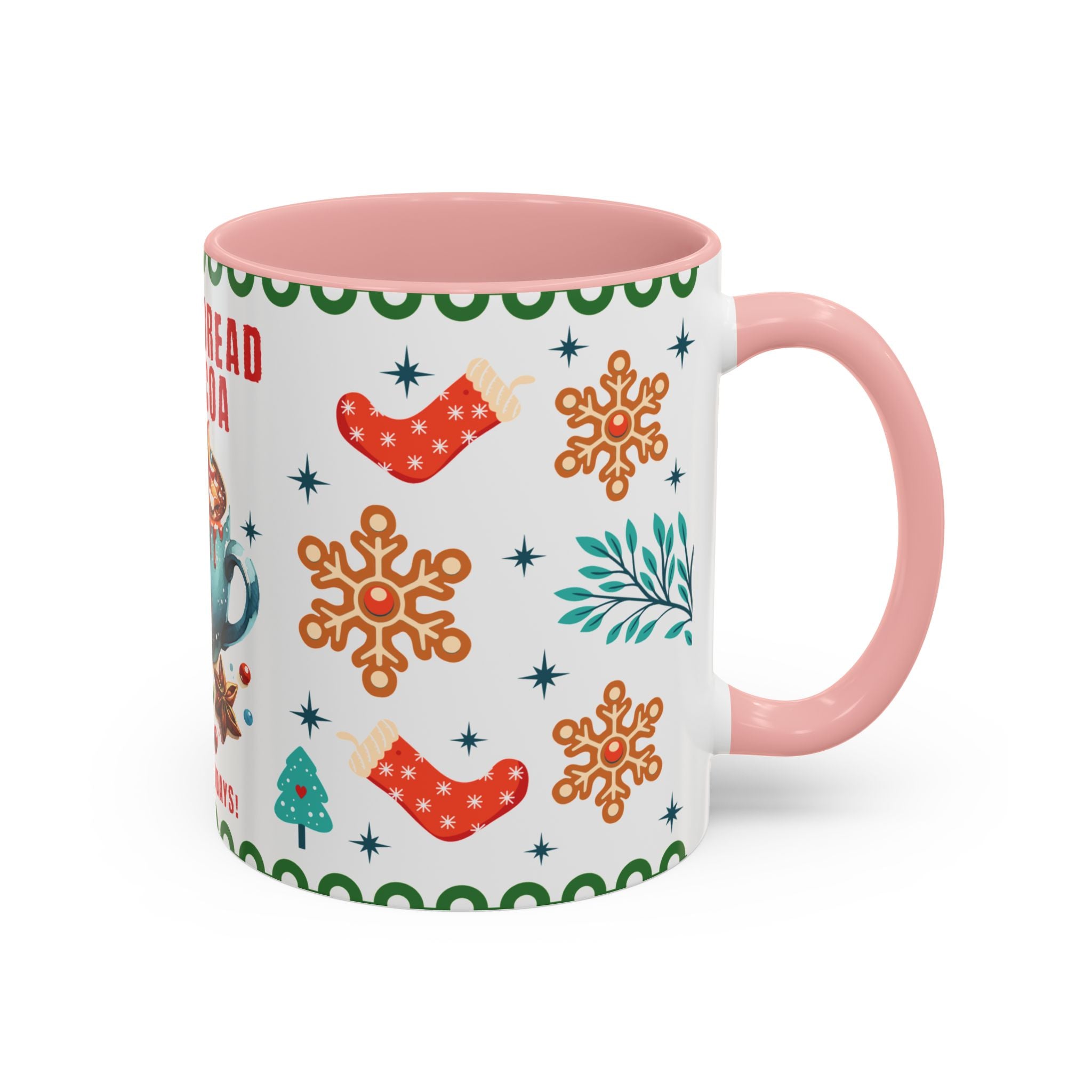 Gingerbread & Cocoa Holiday Coffee Mug — Festive Winter Hot Cocoa Design (11/15oz)