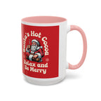 Santa Hot Cocoa Accent Coffee Mug — "Santa's Hot Cocoa Relax and Be Merry" Holiday Mug (11/15oz)