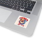 Christmas Santa Sticker — "Merry Xmas" Kiss-Cut Holiday Decal