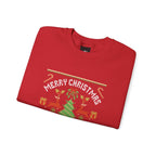 Crewneck Sweater — "Merry Christmas" Holiday Sweatshirt