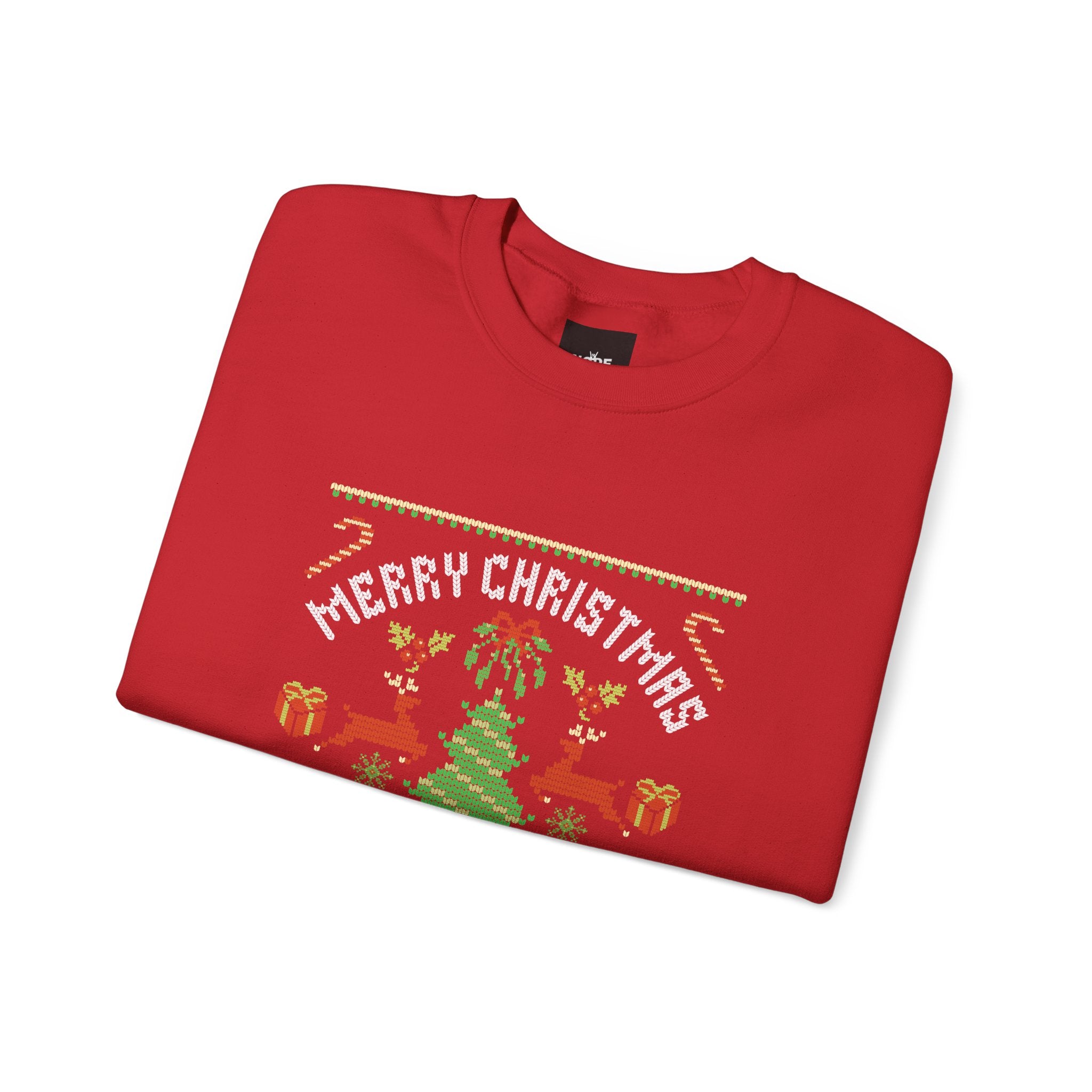 Crewneck Sweater — "Merry Christmas" Holiday Sweatshirt