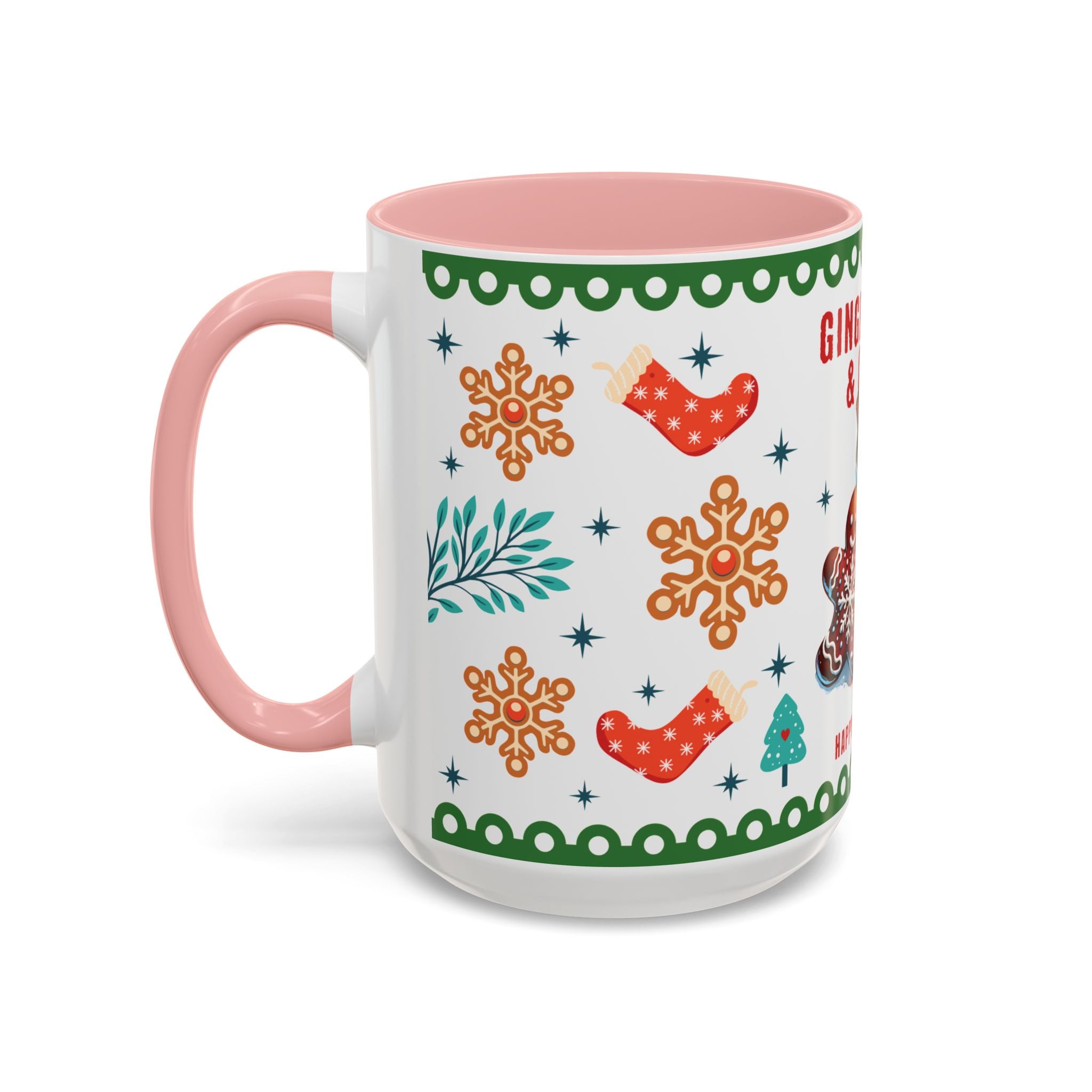 Gingerbread & Cocoa Holiday Coffee Mug — Festive Winter Hot Cocoa Design (11/15oz)