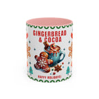 Gingerbread & Cocoa Holiday Coffee Mug — Festive Winter Hot Cocoa Design (11/15oz)