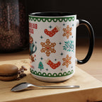 Gingerbread & Cocoa Holiday Coffee Mug — Festive Winter Hot Cocoa Design (11/15oz)