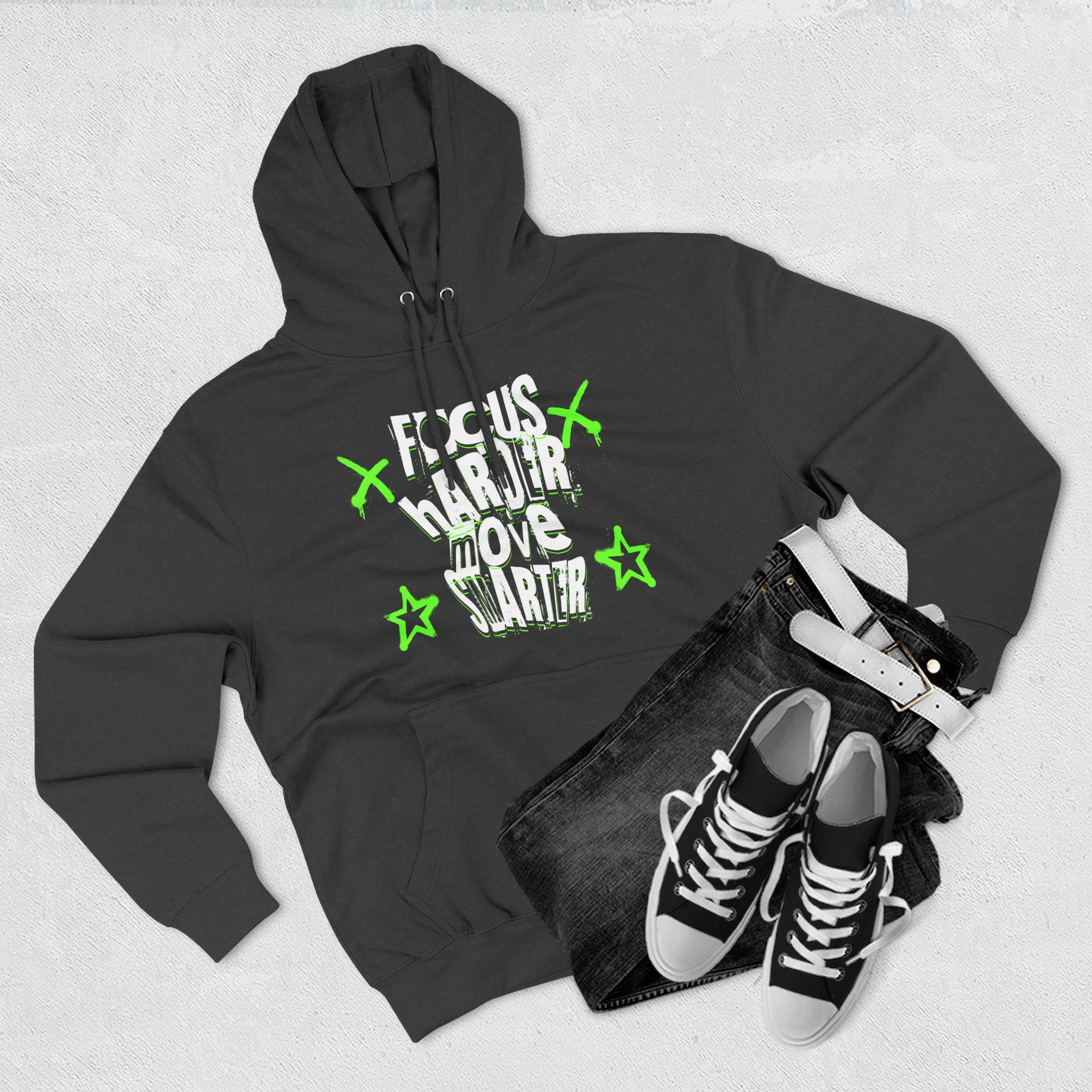 Focus Harder Move Smarter Hoodie