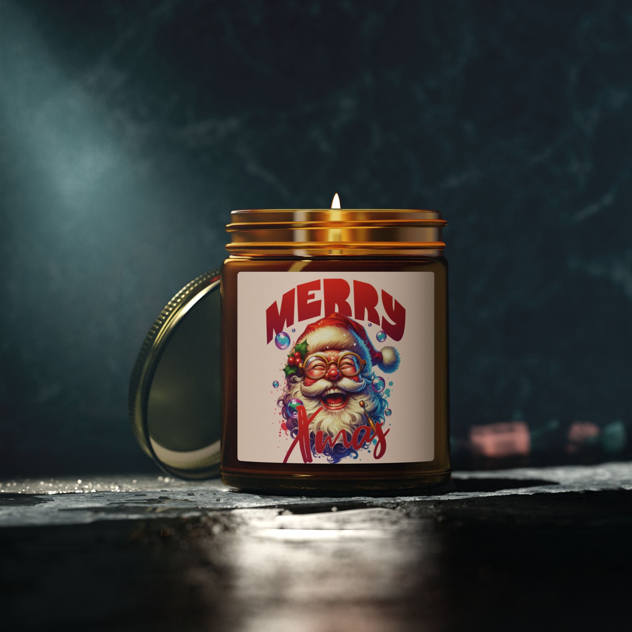 Christmas Santa Candle — Scented Jar (4oz & 9oz)