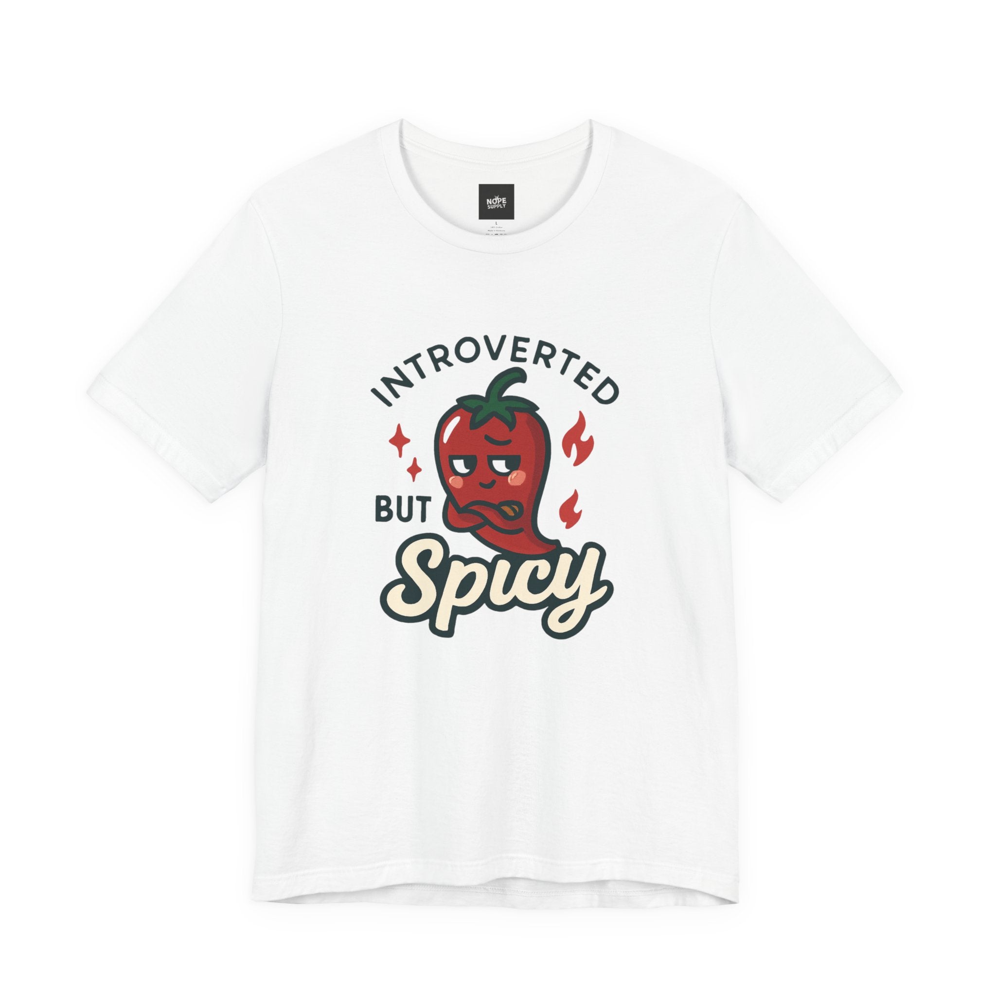 Introverted But Spicy T-Shirt — Funny Chili Pepper Graphic Tee