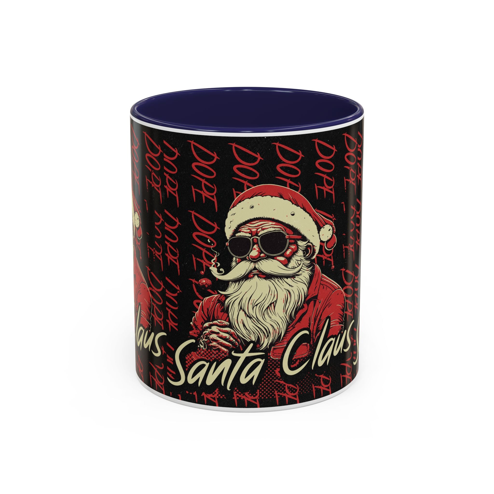 Santa Claus Dope Coffee Mug — Retro Cool Santa Accent Mug (11/15oz)
