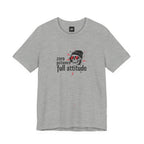 "Zero Patience, Full Attitude" Skull Tee — Graphic Attitude T-Shirt