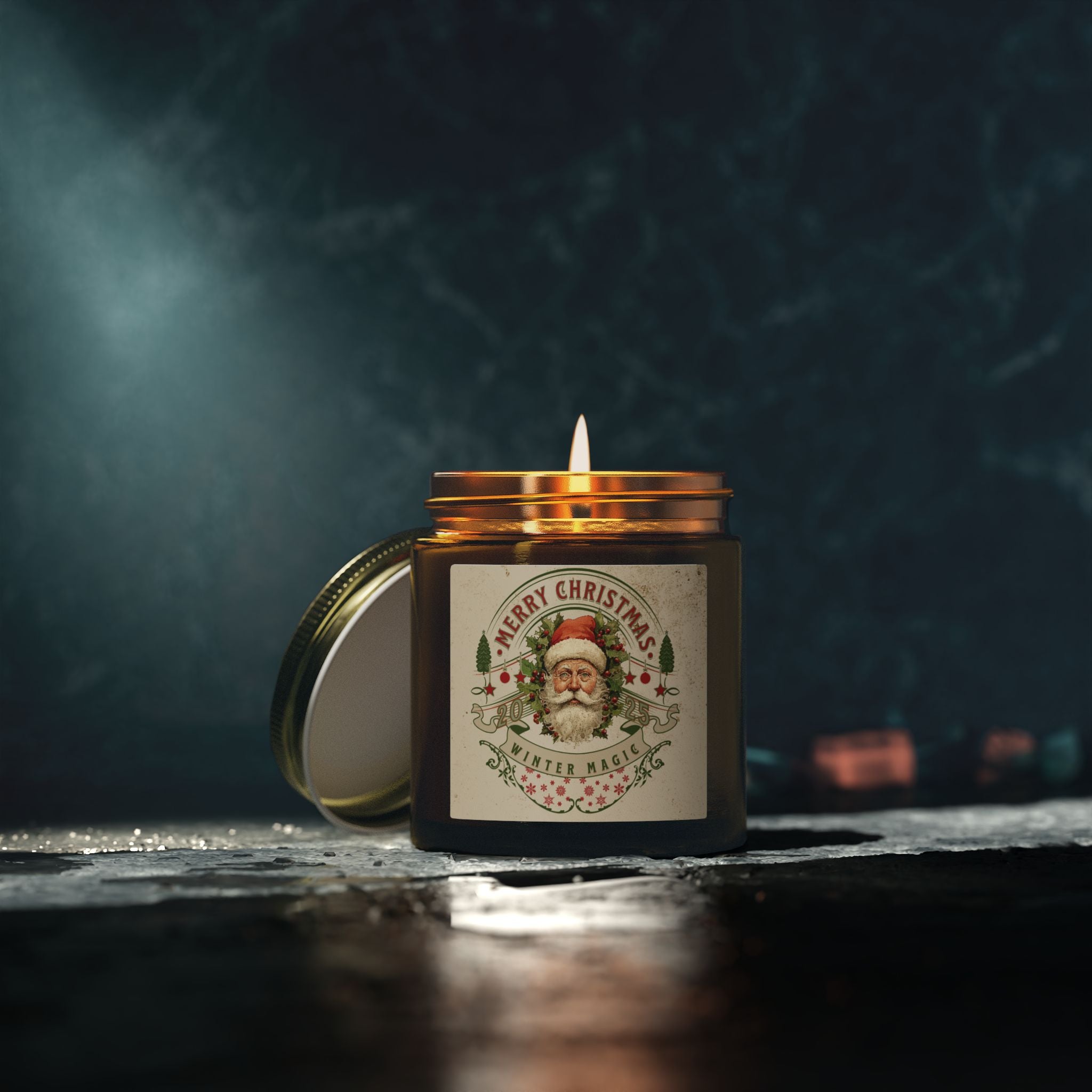 Christmas Santa— Scented Wax Candle (4oz & 9oz)