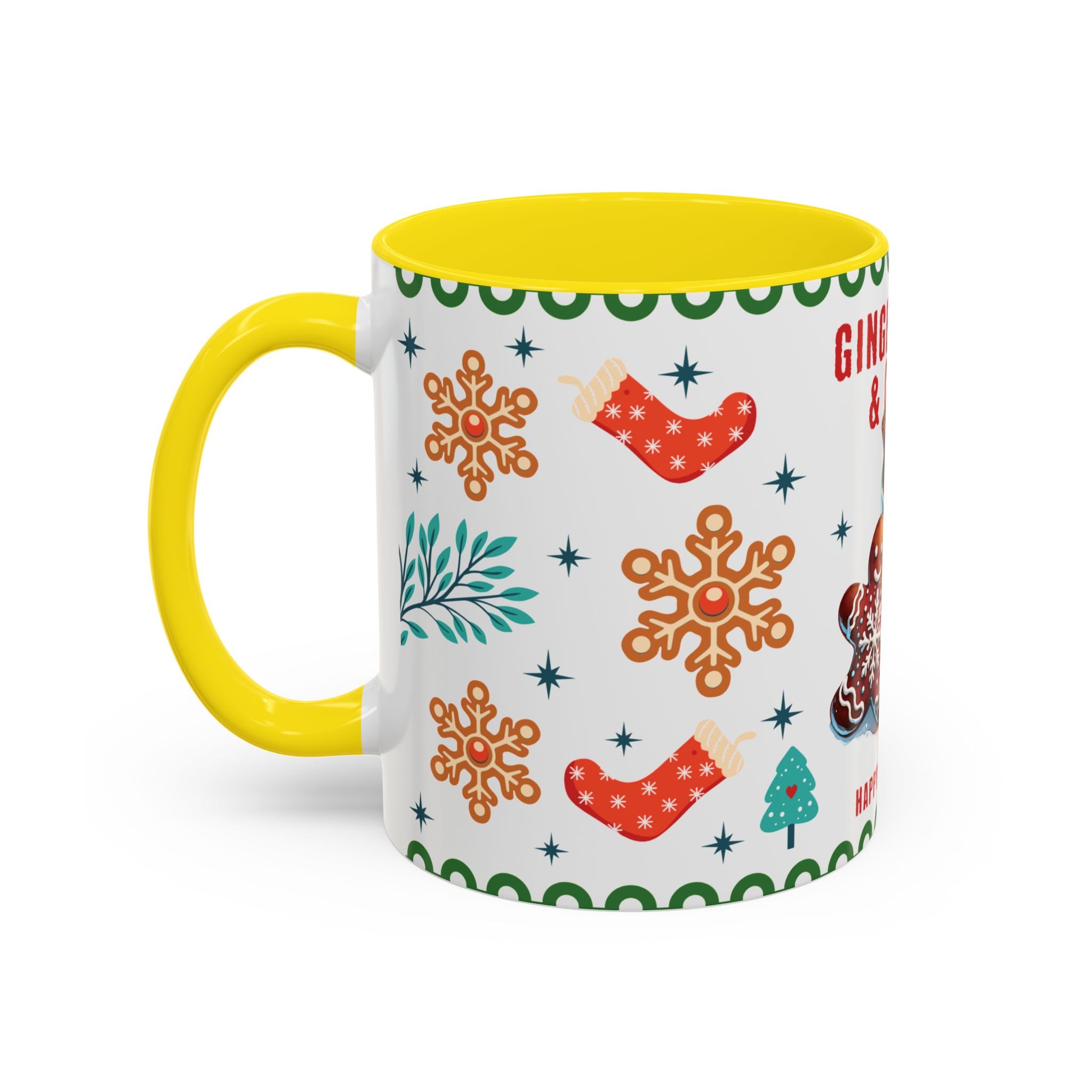 Gingerbread & Cocoa Holiday Coffee Mug — Festive Winter Hot Cocoa Design (11/15oz)