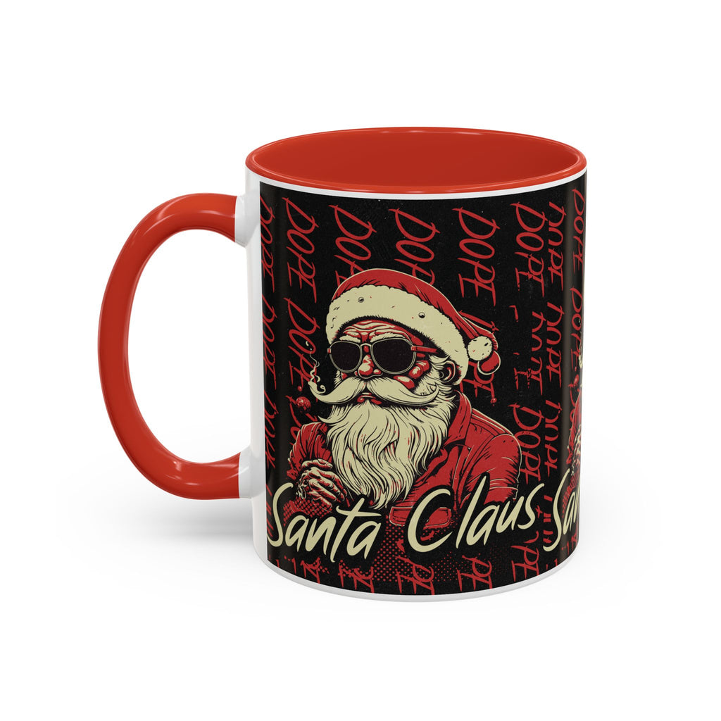 Santa Claus Dope Coffee Mug — Retro Cool Santa Accent Mug (11/15oz)