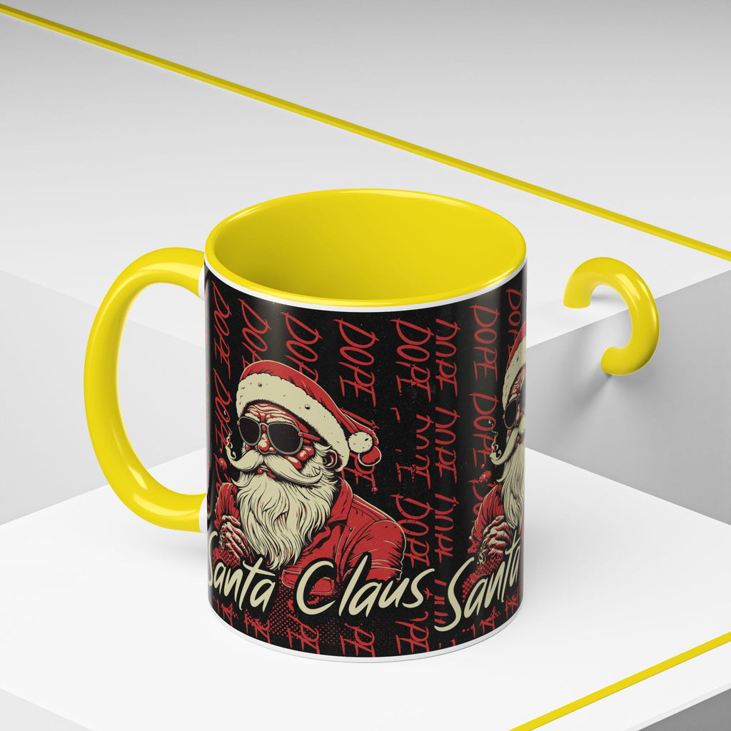 Santa Claus Dope Coffee Mug — Retro Cool Santa Accent Mug (11/15oz)