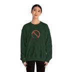 Crewneck Sweatshirt — Minimalist Red Prohibition Symbol Graphic