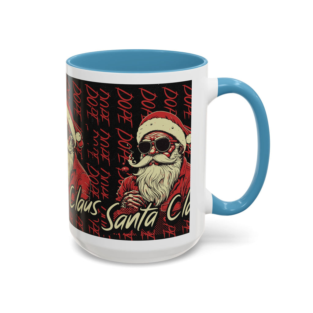 Santa Claus Dope Coffee Mug — Retro Cool Santa Accent Mug (11/15oz)