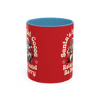 Santa Hot Cocoa Accent Coffee Mug — "Santa's Hot Cocoa Relax and Be Merry" Holiday Mug (11/15oz)