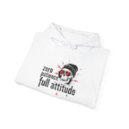 "Zero Patience, Full Attitude" Hoodie — Bold Graphic Quote Sweatshirt