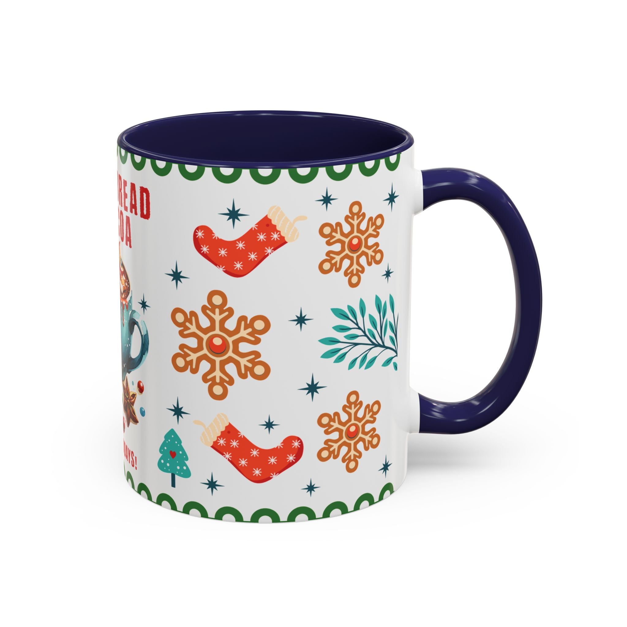 Gingerbread & Cocoa Holiday Coffee Mug — Festive Winter Hot Cocoa Design (11/15oz)