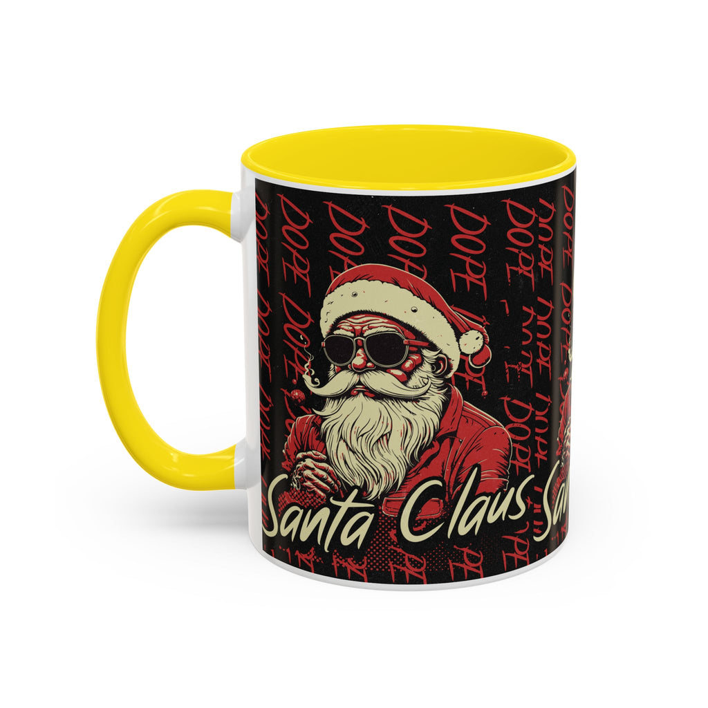 Santa Claus Dope Coffee Mug — Retro Cool Santa Accent Mug (11/15oz)