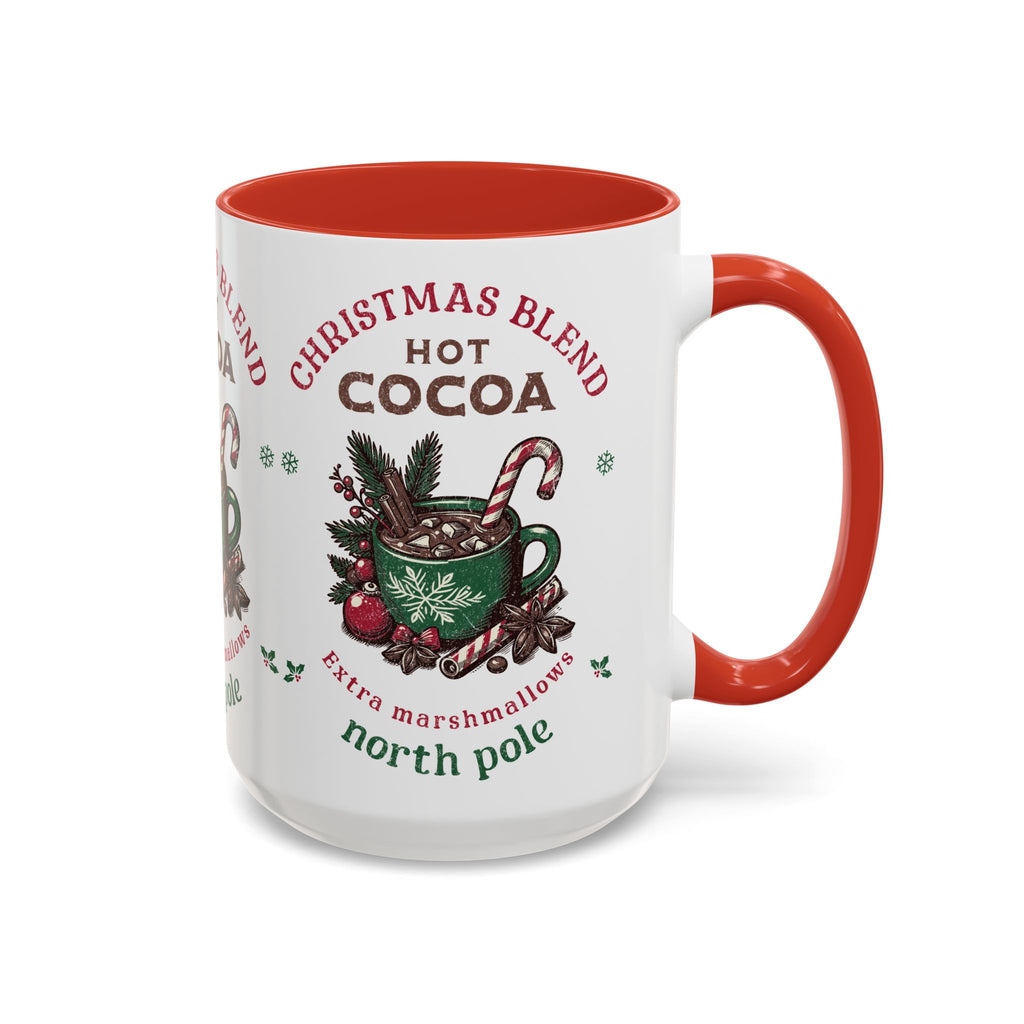 Christmas Blend Hot Cocoa Coffee Mug — North Pole Holiday Cocoa Gift (11/15oz)