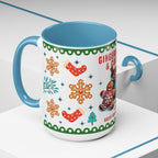 Gingerbread & Cocoa Holiday Coffee Mug — Festive Winter Hot Cocoa Design (11/15oz)