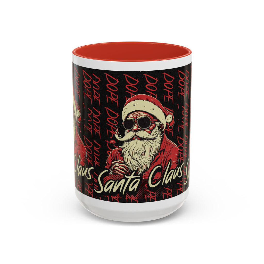 Santa Claus Dope Coffee Mug — Retro Cool Santa Accent Mug (11/15oz)