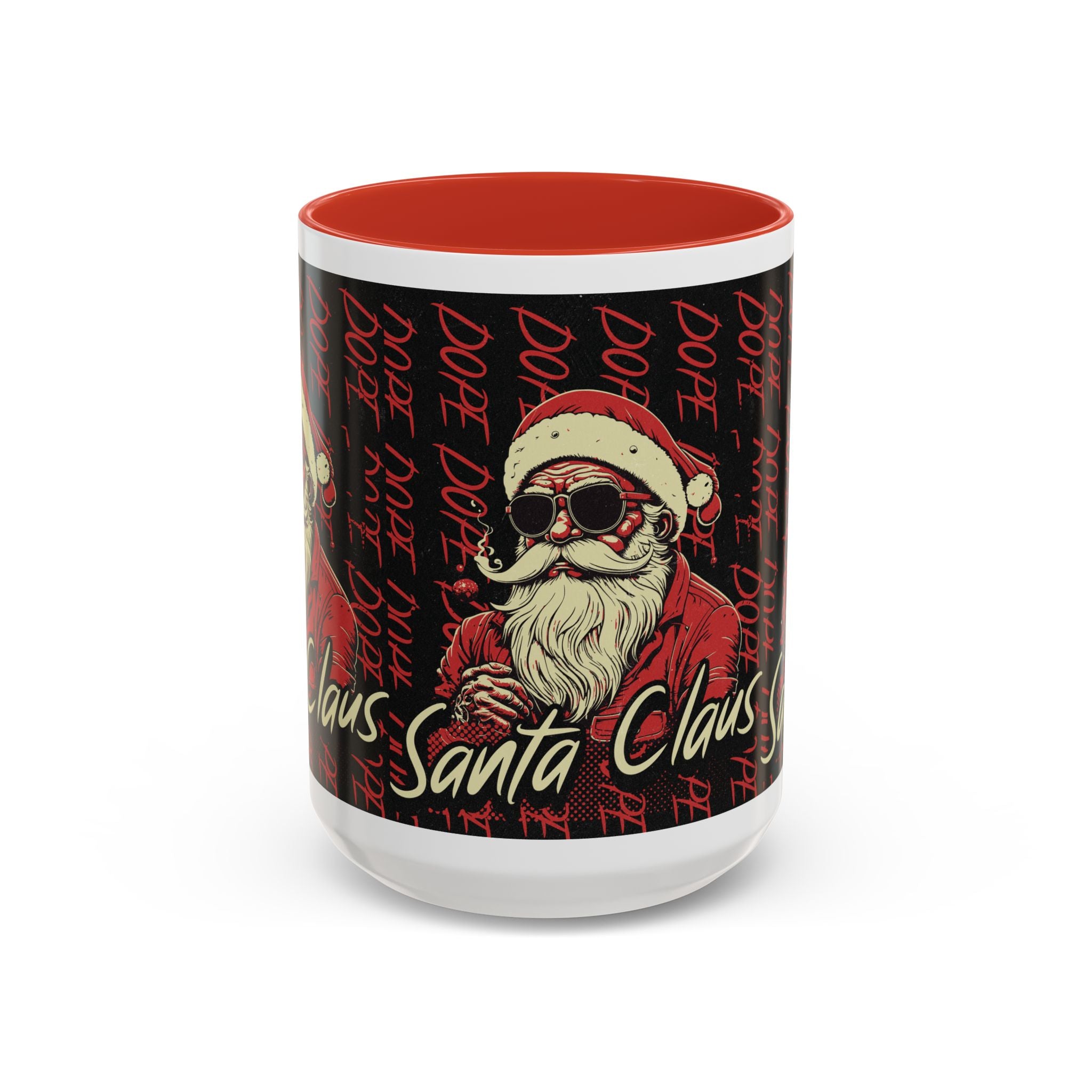 Santa Claus Dope Coffee Mug — Retro Cool Santa Accent Mug (11/15oz)