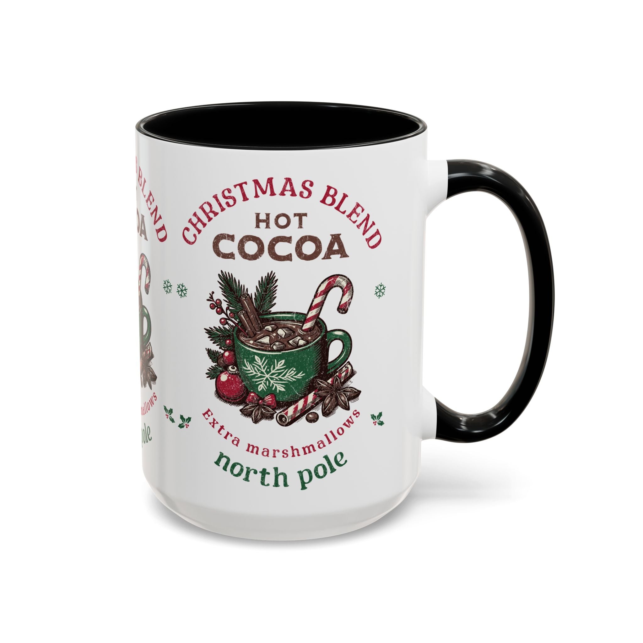 Christmas Blend Hot Cocoa Coffee Mug — North Pole Holiday Cocoa Gift (11/15oz)