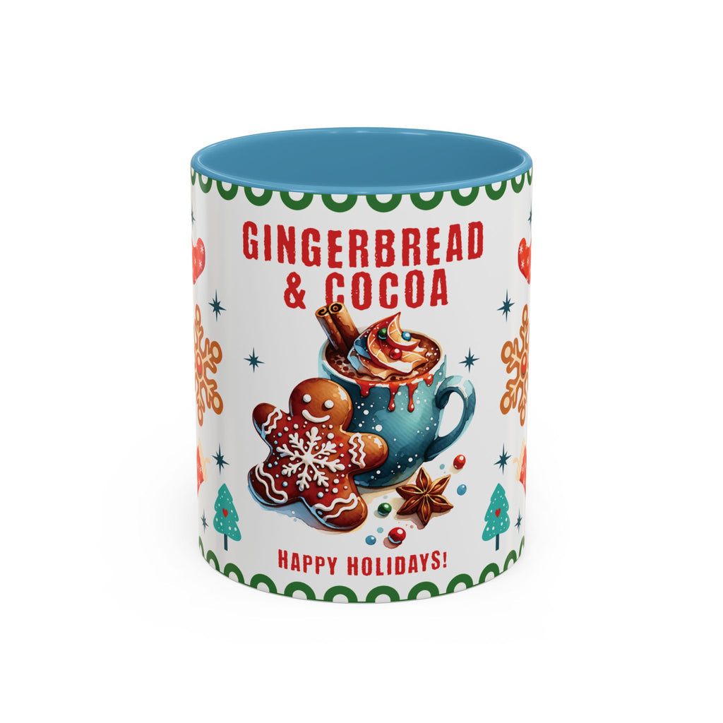 Gingerbread & Cocoa Holiday Coffee Mug — Festive Winter Hot Cocoa Design (11/15oz)