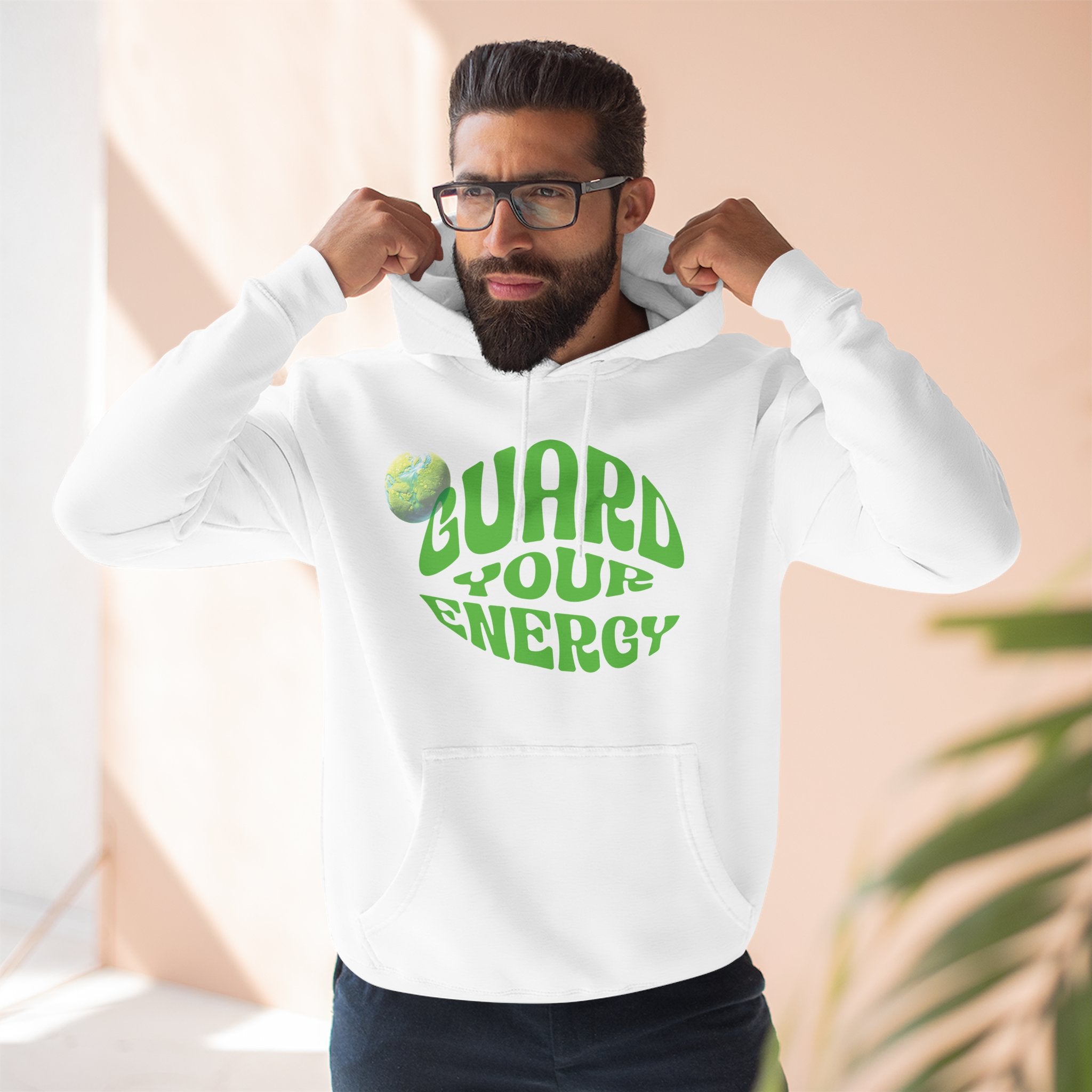 Guard Your Energy Hoodie — Positive Vibes Graphic Pullover