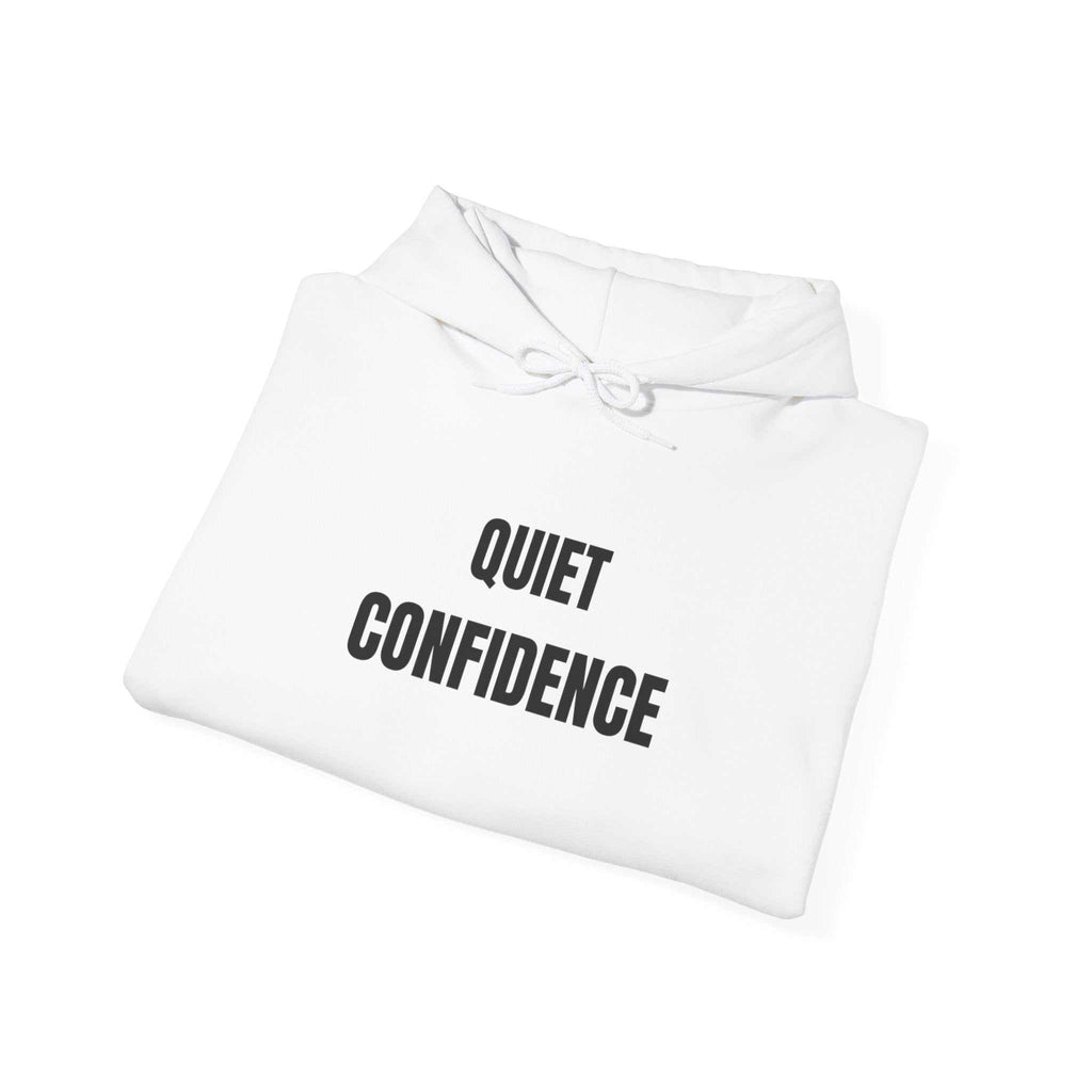hoodies for men and women QUIET CONFIDENCE HoodiePower doesn't need volume. Say less, wear moreProduct features- Spacious kangaroo pocket for warmth and storage- Adjustable drawstring hood for a customizable fit- MNOPE SUPPLY