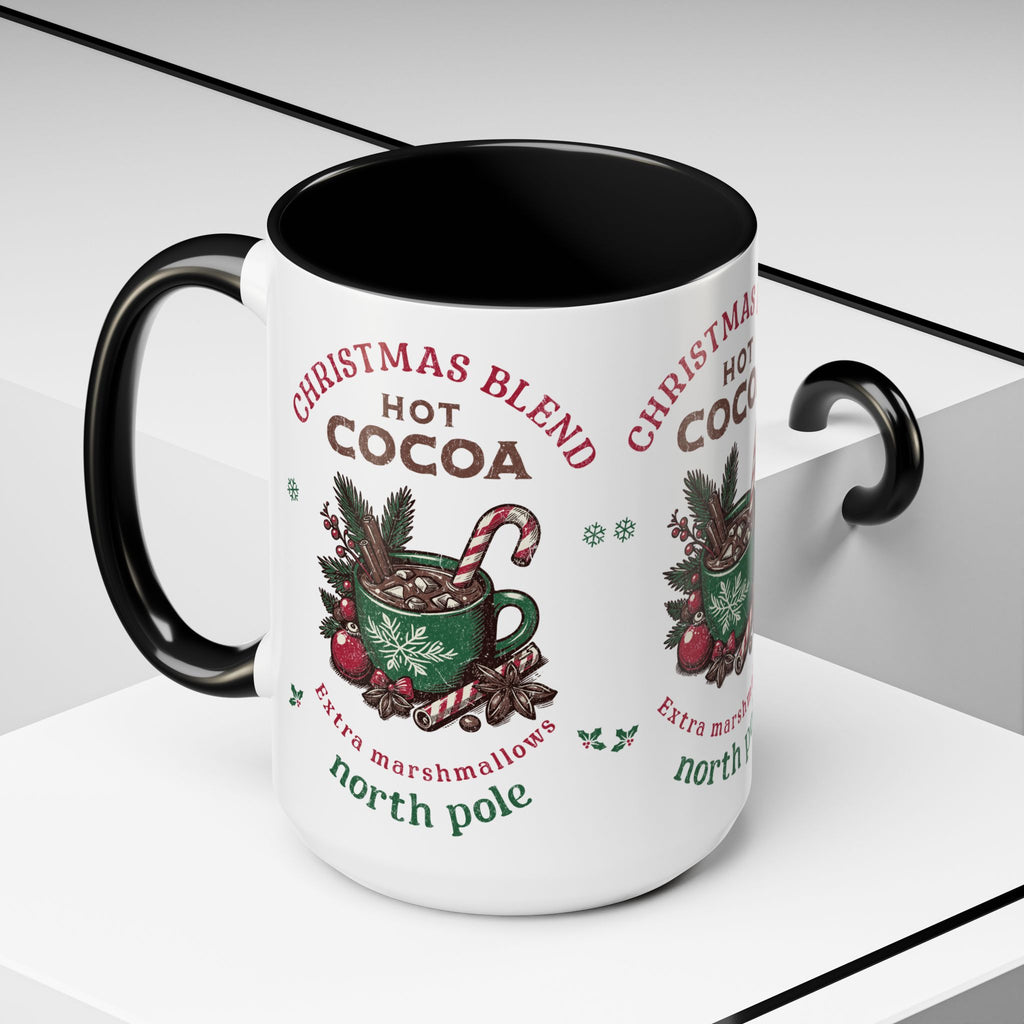 Christmas Blend Hot Cocoa Coffee Mug — North Pole Holiday Cocoa Gift (11/15oz)
