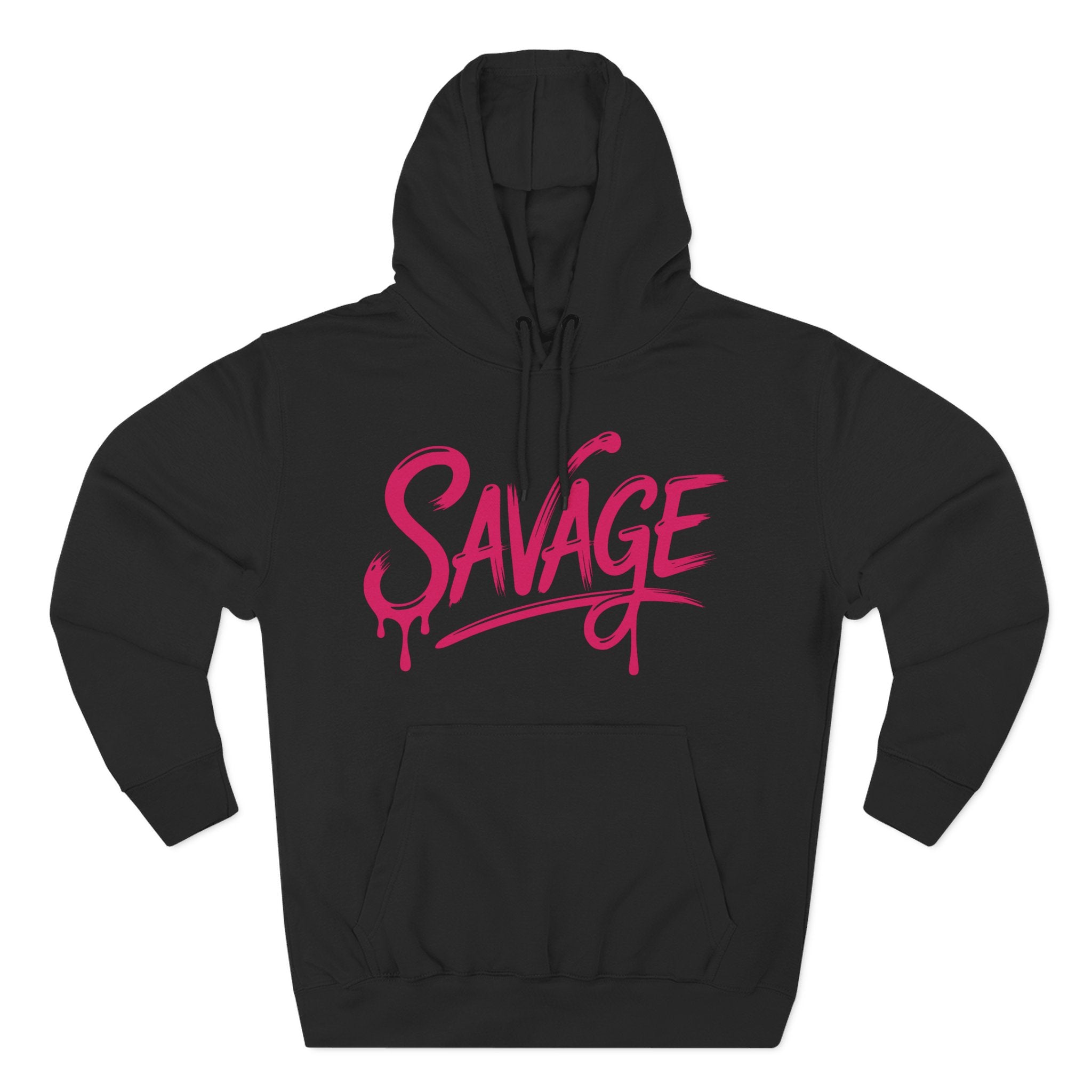 Savage Drip Hoodie — Bold Pink Streetwear Pullover