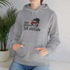 "Zero Patience, Full Attitude" Hoodie — Bold Graphic Quote Sweatshirt
