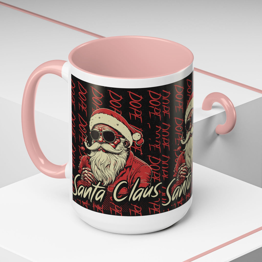 Santa Claus Dope Coffee Mug — Retro Cool Santa Accent Mug (11/15oz)