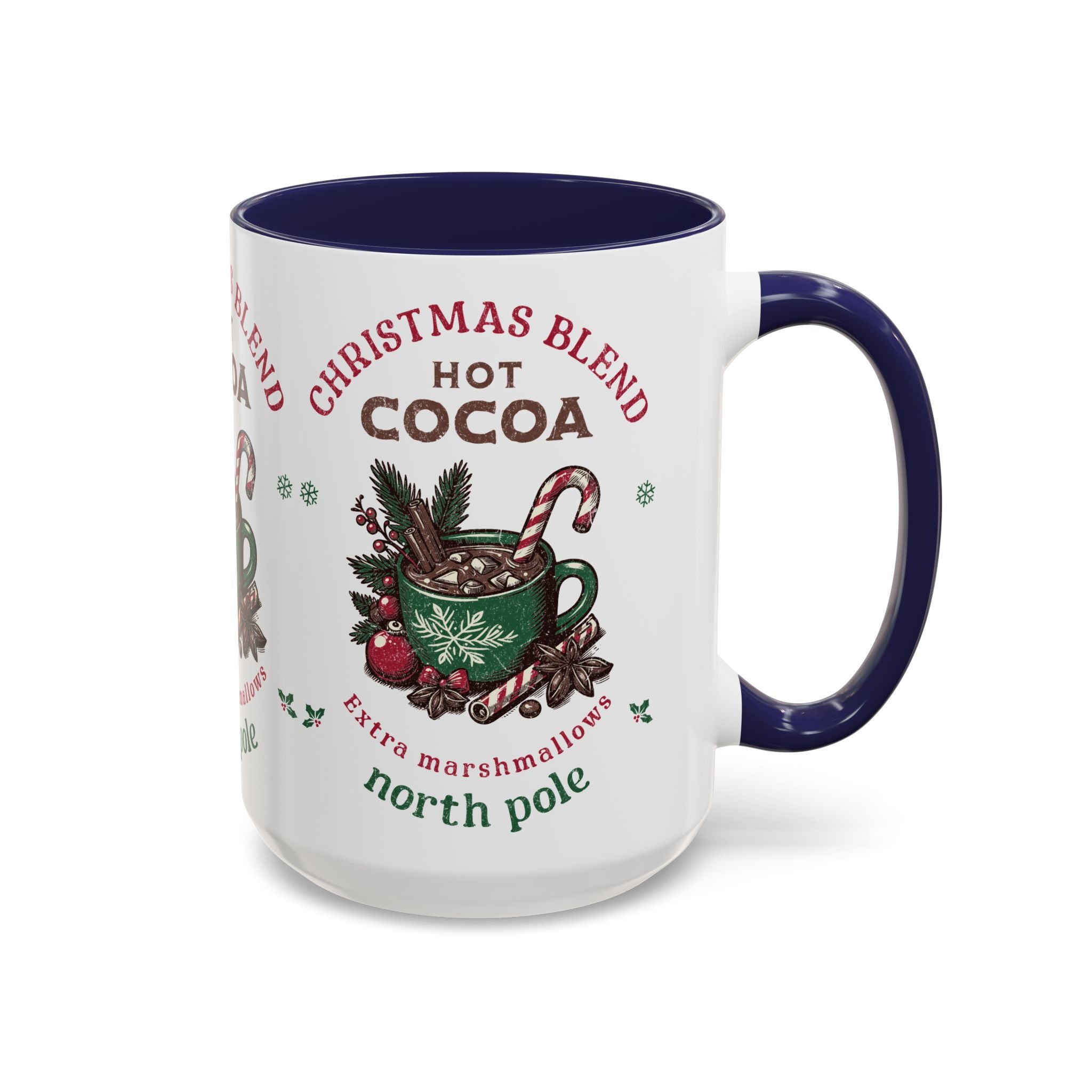 Christmas Blend Hot Cocoa Coffee Mug — North Pole Holiday Cocoa Gift (11/15oz)