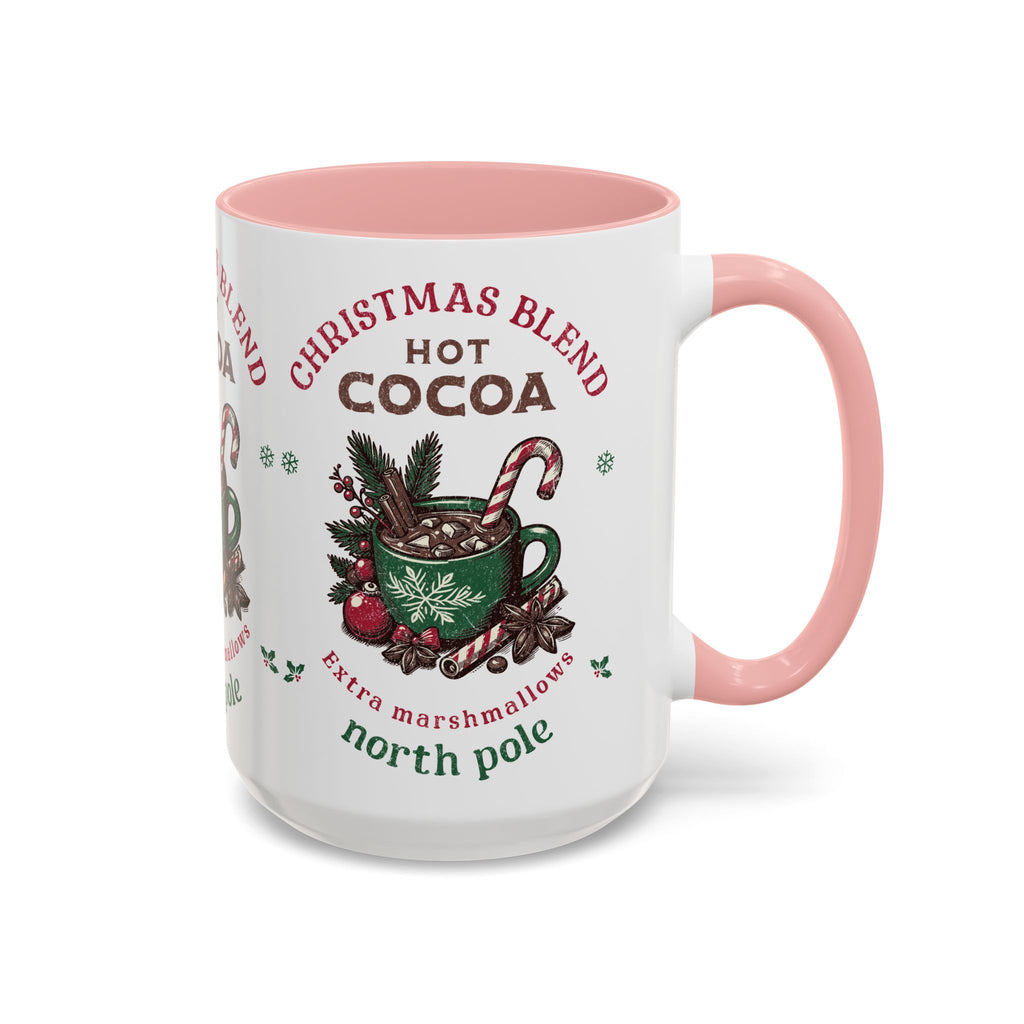 Christmas Blend Hot Cocoa Coffee Mug — North Pole Holiday Cocoa Gift (11/15oz)