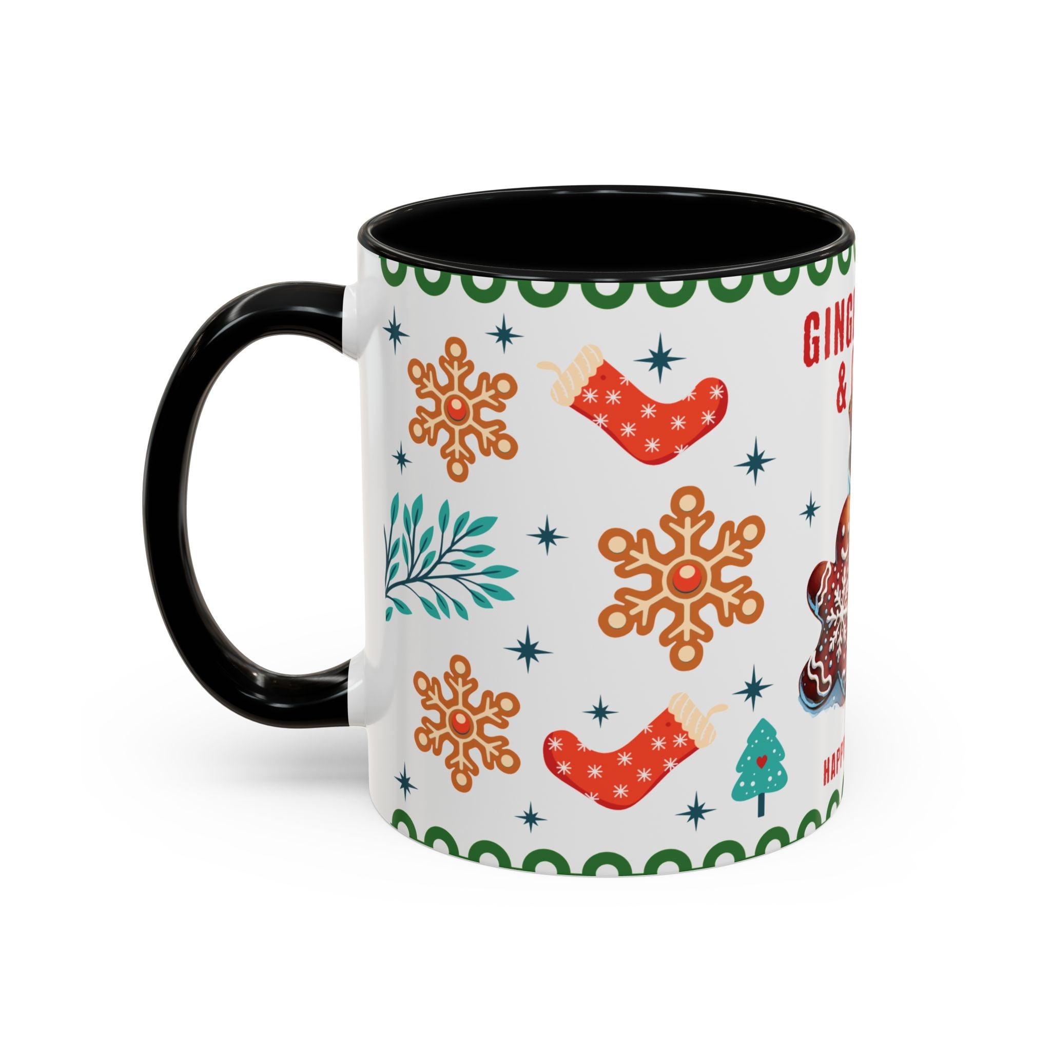 Gingerbread & Cocoa Holiday Coffee Mug — Festive Winter Hot Cocoa Design (11/15oz)