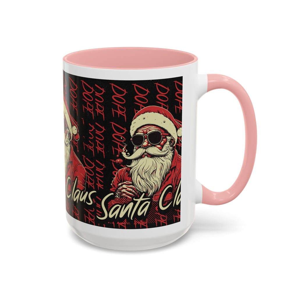 Santa Claus Dope Coffee Mug — Retro Cool Santa Accent Mug (11/15oz)