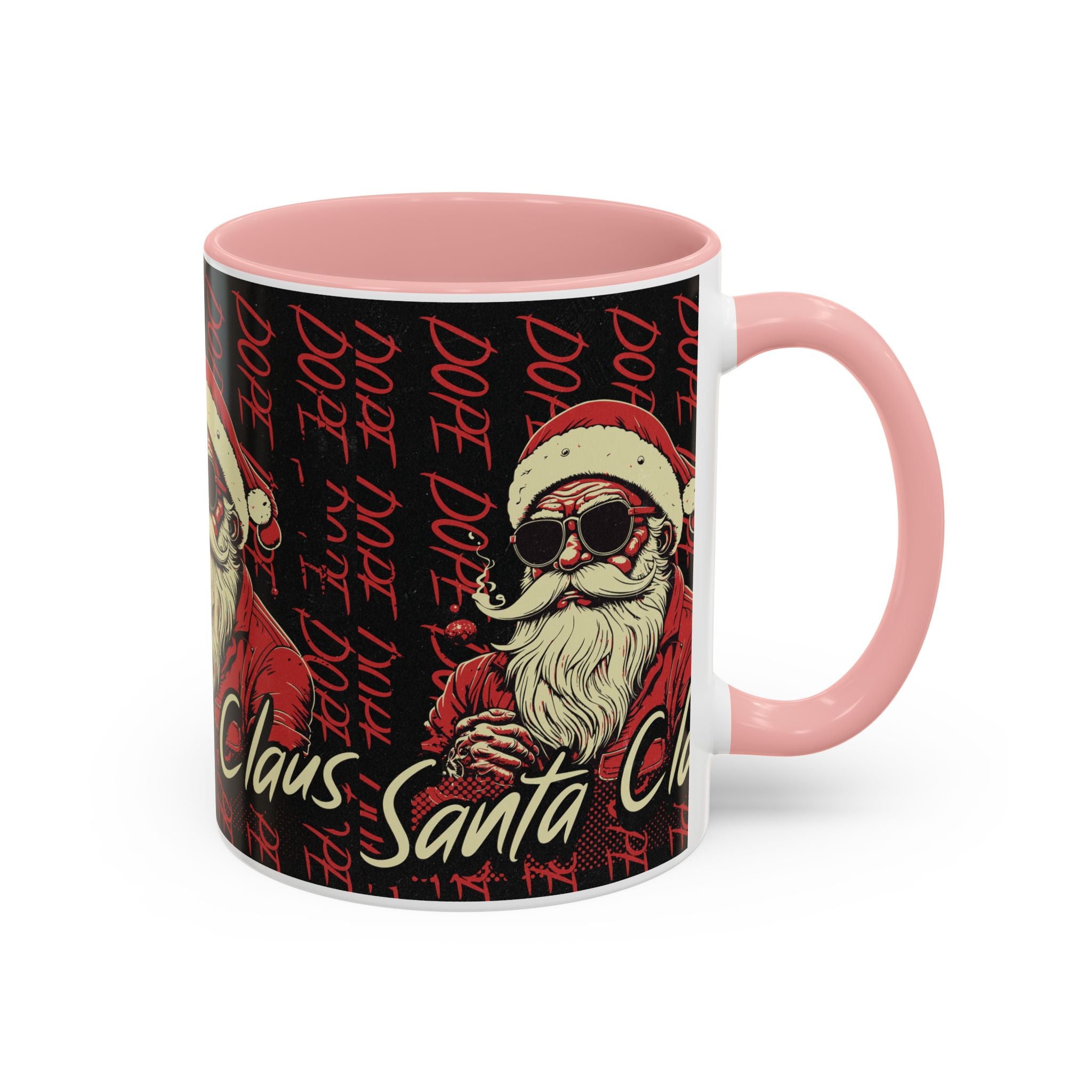 Santa Claus Dope Coffee Mug — Retro Cool Santa Accent Mug (11/15oz)