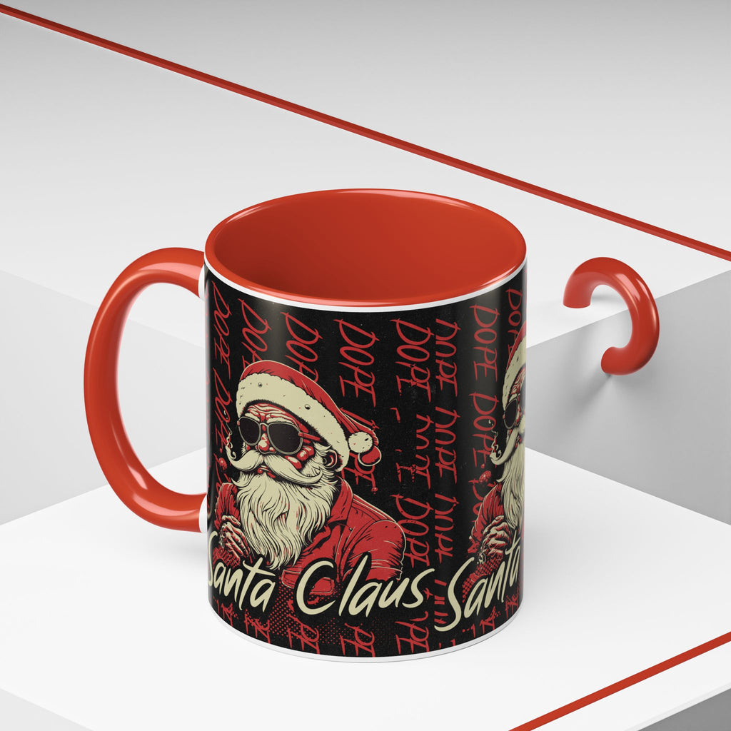 Santa Claus Dope Coffee Mug — Retro Cool Santa Accent Mug (11/15oz)