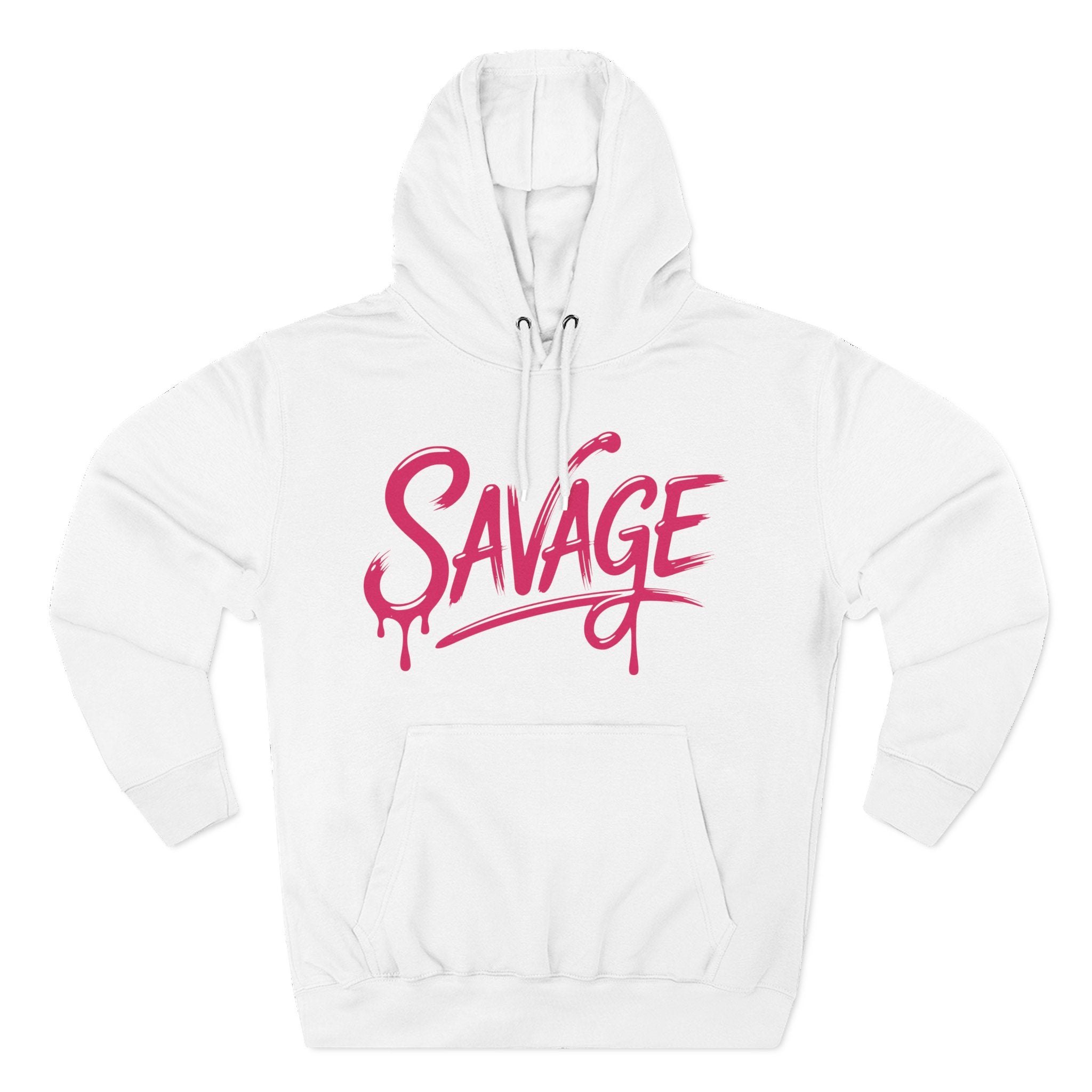 Savage Drip Hoodie — Bold Pink Streetwear Pullover