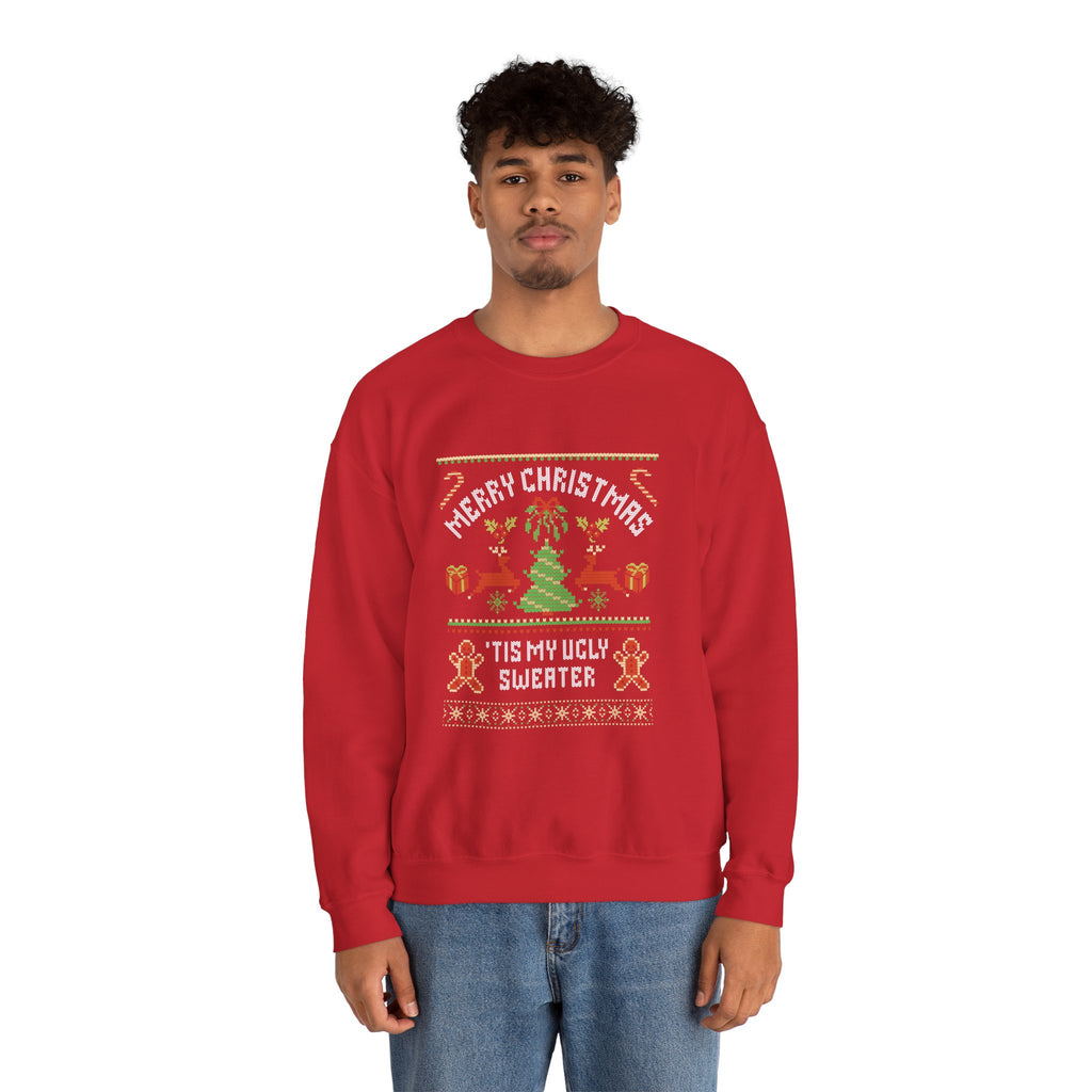 Crewneck Sweater — "Merry Christmas" Holiday Sweatshirt