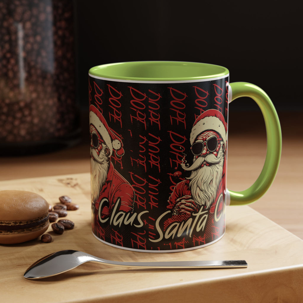 Santa Claus Dope Coffee Mug — Retro Cool Santa Accent Mug (11/15oz)