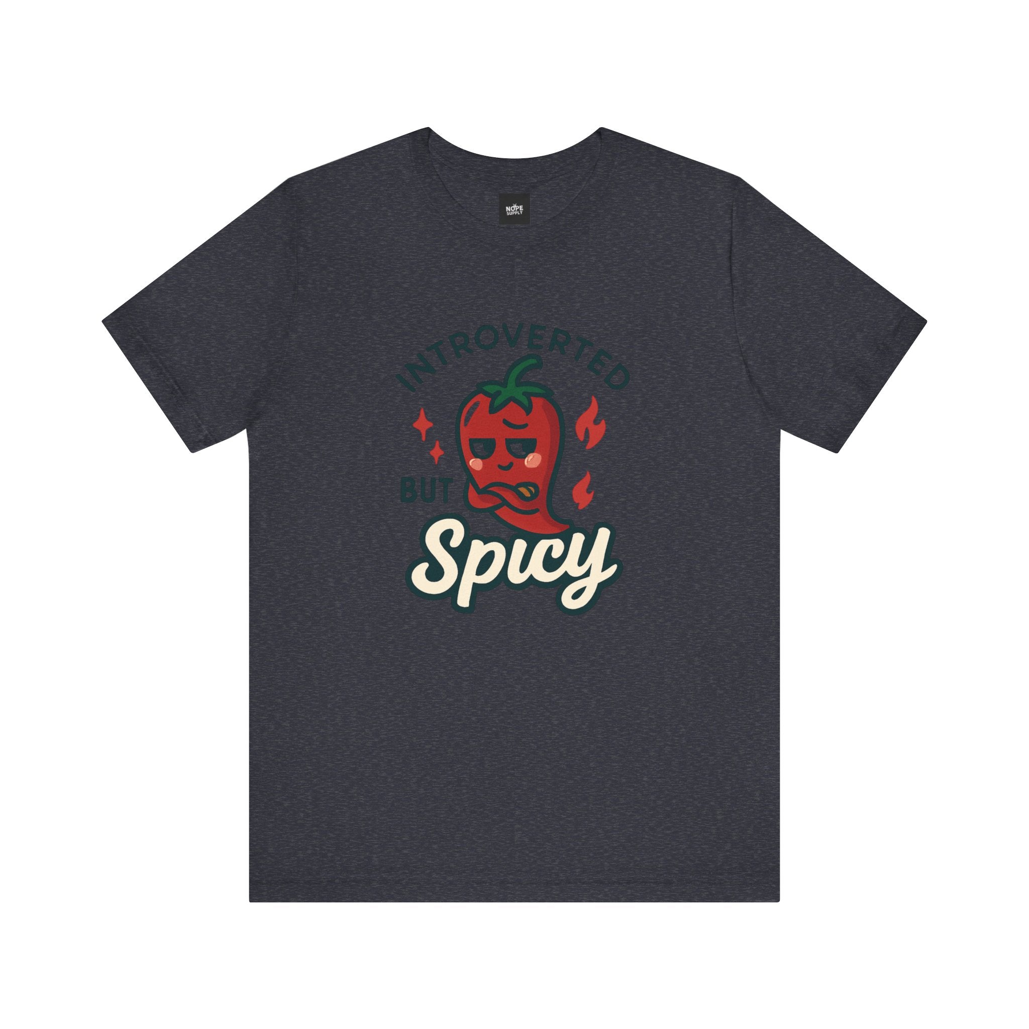 Introverted But Spicy T-Shirt — Funny Chili Pepper Graphic Tee