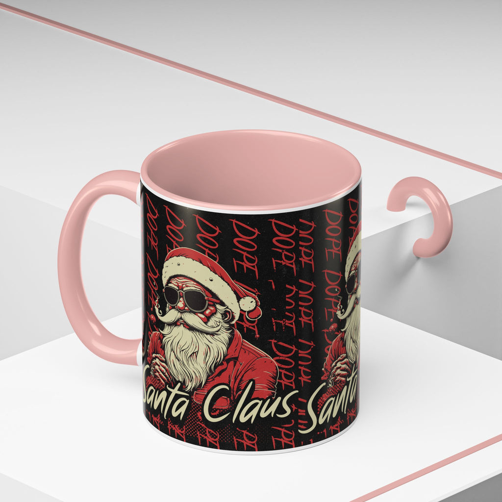 Santa Claus Dope Coffee Mug — Retro Cool Santa Accent Mug (11/15oz)