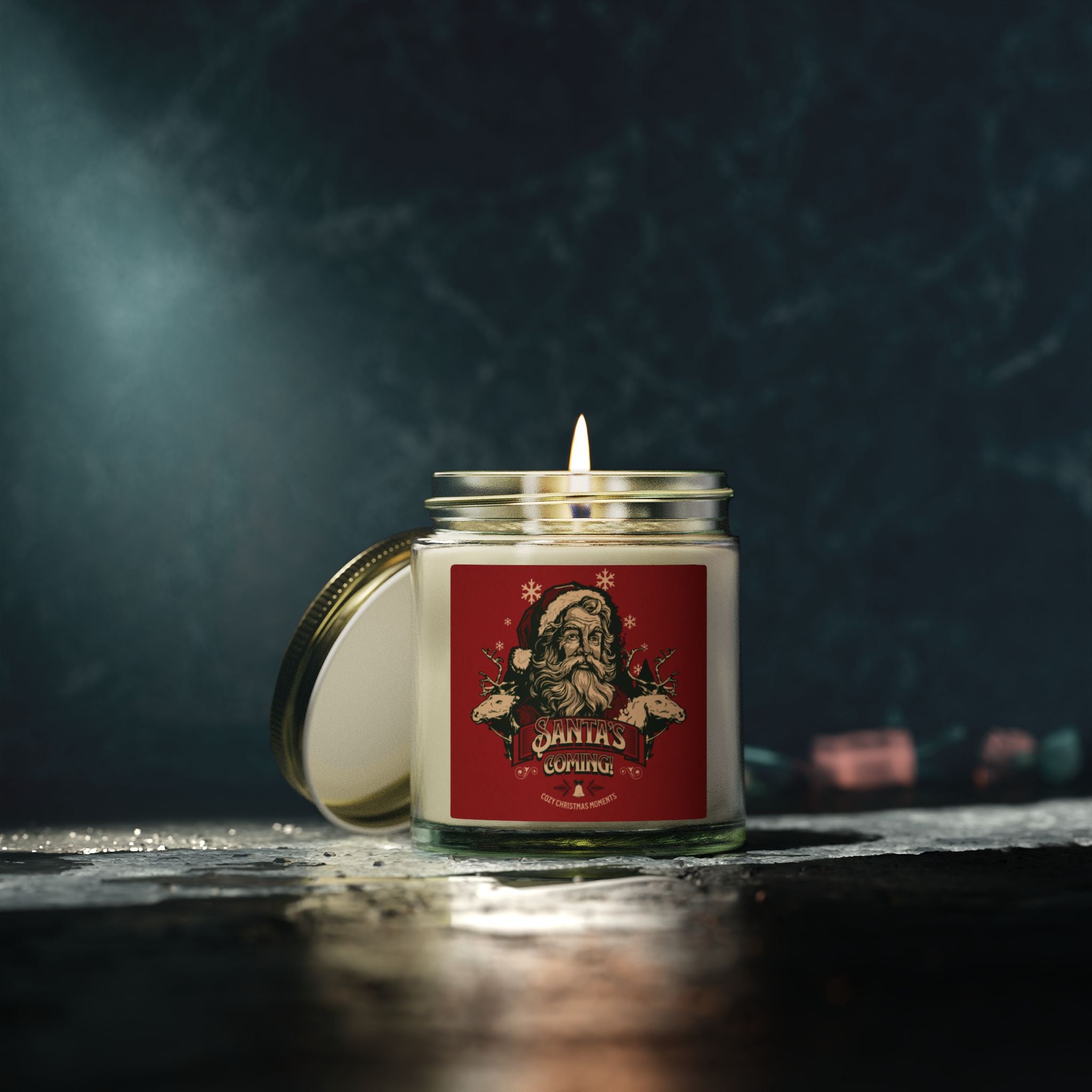Holiday Santa Scented Candle (4oz/9oz)