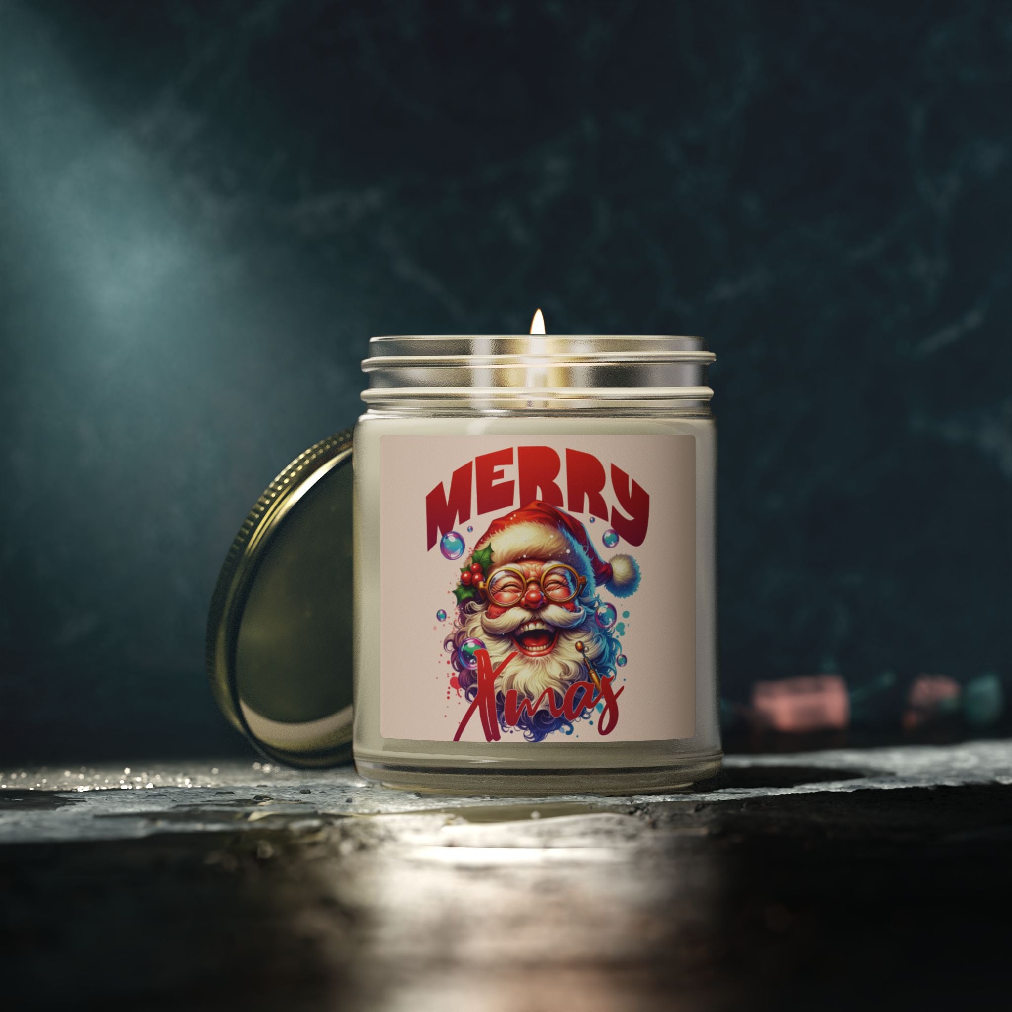 Christmas Santa Candle — Scented Jar (4oz & 9oz)